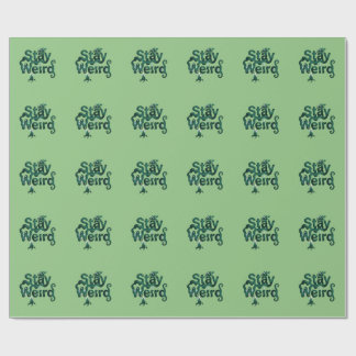Bleib Weird Monster Geschenkpapier