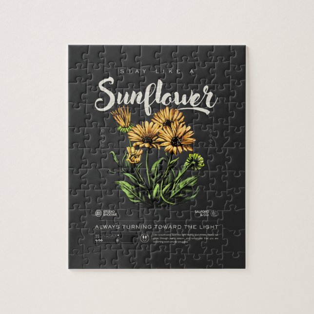 Bleib wie eine Sonnenblume (Vertikal)