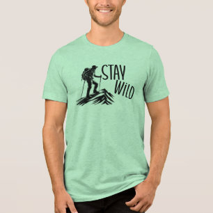 Bleib wild, Bergabenteuer Tri-Blend Shirt