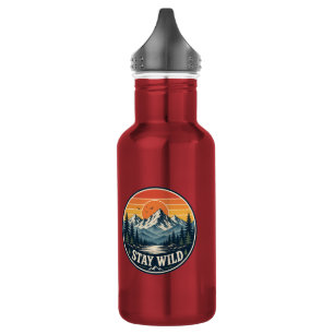 bleib wild edelstahlflasche