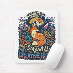 Bleib Wild – Freigeist für Abenteuerlustige Seelen Mousepad