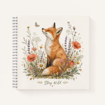 Bleib Wild Fuchs Wildblume Wald Fuchs