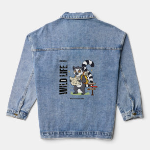 Bleib wild Lemuren-Leben - Madagaskar Vibes Süßer Jeansjacke