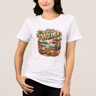 Bleib Wild T-Shirt | Abenteuer, Natur & Freigeist Tri-Blend Shirt