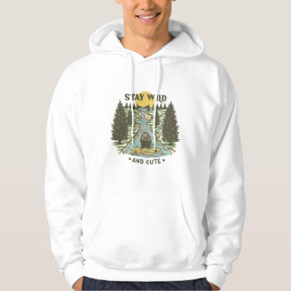 Bleib wild und süß hoodie