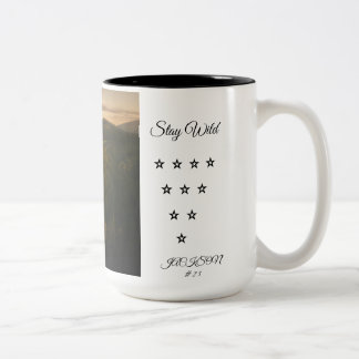 Bleib Wild Wald Kaffeetasse | Malerische Natur Lan