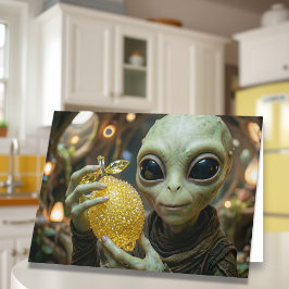 Bleib zesty, Weltraum-Beste. Süße Alien-Freundscha Karte