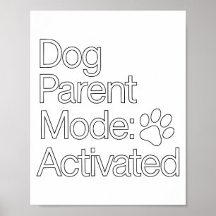 Bleib Zu Hause Hunde-Elternteil _ Hunde-Eltern-Mod Poster