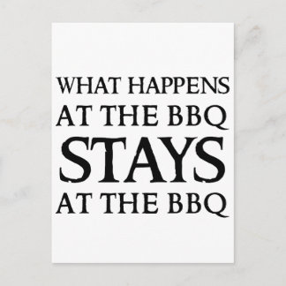 BLEIBE AN DER GRILLEN POSTKARTE