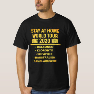 Bleibe An Zuhause stayathome 2020 Virus Überleben T-Shirt