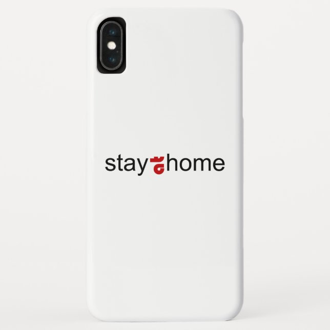 Bleibe auf Zuhause Case-Mate iPhone Hülle (Rückseite)