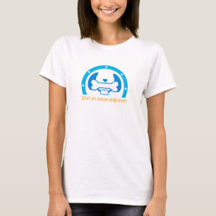 bleibe auf Zuhause Hund Mama T-Shirt