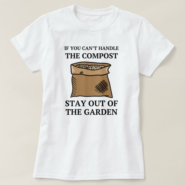 Bleibe aus dem Garten | Gartenbau Funny Sprichwort T-Shirt (Design vorne)