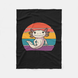 Bleibe Axolotl Retro Süße Tier Liebhaber Fleecedecke