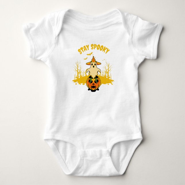 Bleibe Baby Strampler (Vorderseite)