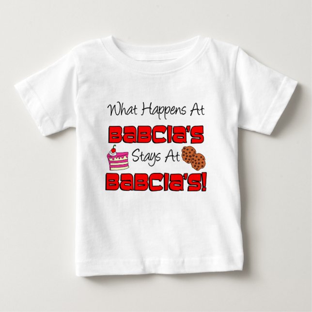Bleibe bei Babcias Baby T-shirt (Vorderseite)