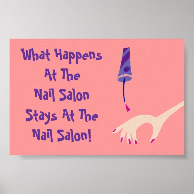 Bleibe bei Nail Salon Poster (Vorne)