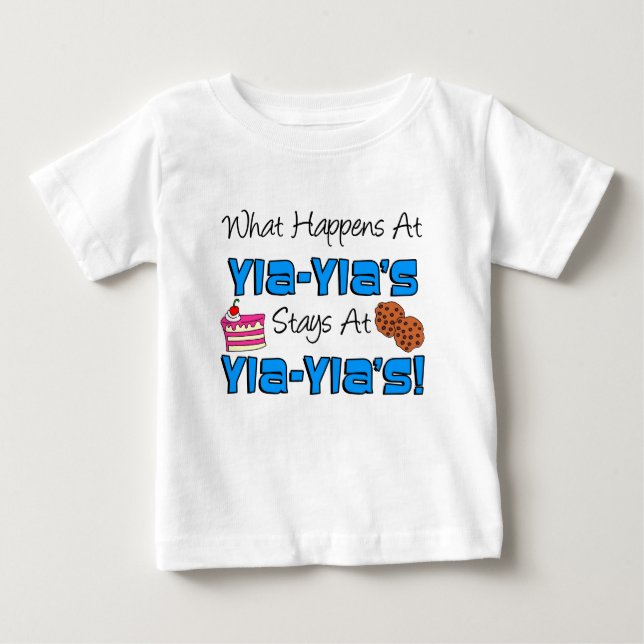 Bleibe bei Yia-Yia Baby T-shirt (Vorderseite)