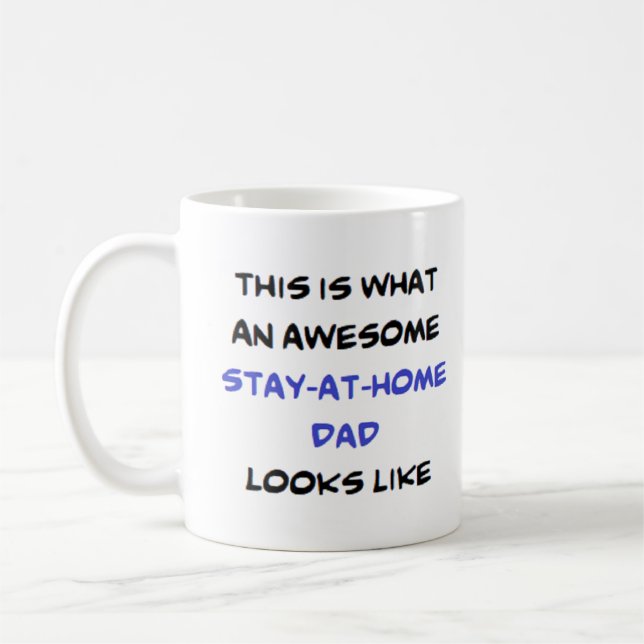bleibe bei Zuhause dad, phantastisch Kaffeetasse (Links)