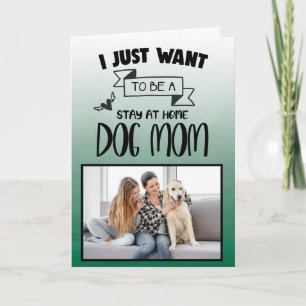 Bleibe bei Zuhause Hund Mama ...Personalisiert Mut Dankeskarte