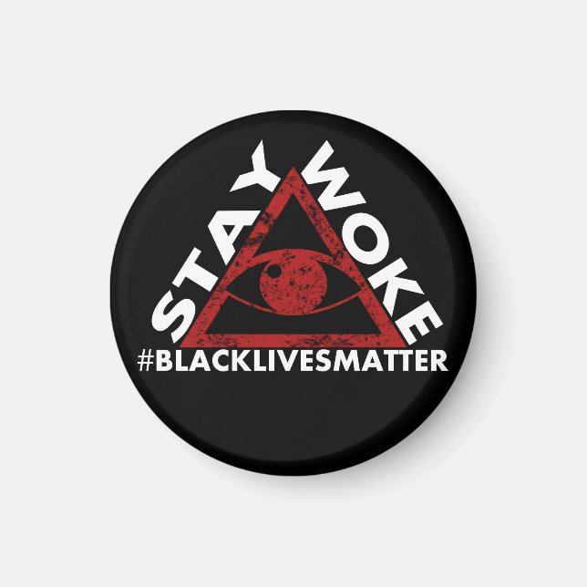 Bleibe #blacklivesmatter Protest erschüttert Magnet (Vorne)