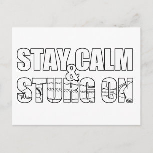 Bleibe Calm & Sturg On -Lake Sturg - acigifts@yaho Postkarte