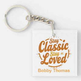Bleibe Classic Bleibe Loved T - Shirt Schlüsselanhänger