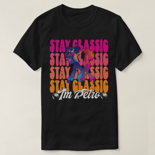 Bleibe Classic, ich bin Retro T-Shirt (Design vorne)