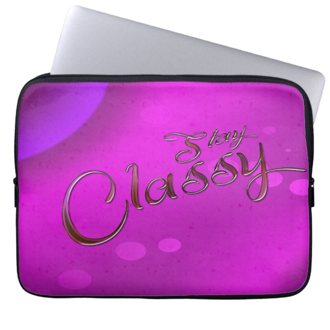 Bleibe Classy Laptopschutzhülle (Vorderseite)