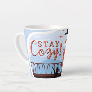 Bleibe Cosy Hygge Herbst Herbst FolkArt Deco ADD N Milchtasse