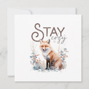 Bleibe Cosy Woodland Fox Weihnachten