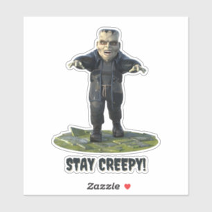 Bleibe Creepy! Frankensteins Monster Aufkleber