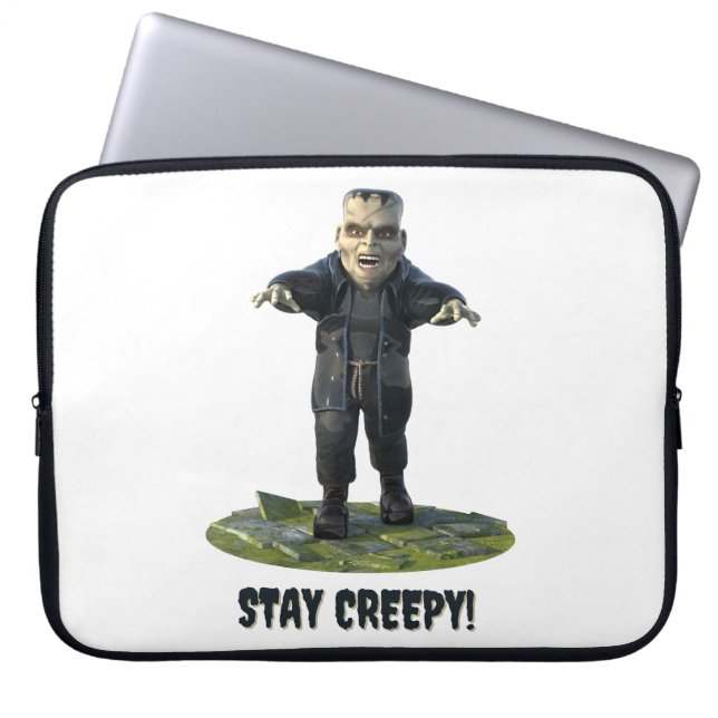 Bleibe Creepy! Frankensteins Monster Laptopschutzhülle (Vorderseite)