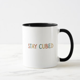 Bleibe Cubed   Puzzle im Stil eines Logic Cube Ret Tasse