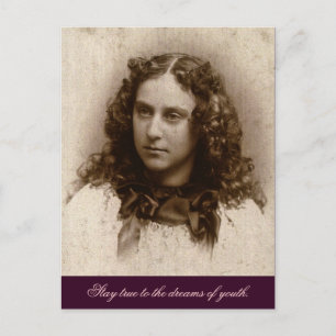 Bleibe den Träumen der Jugend treu Postkarte