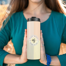 Bleibe der Coolen Bläschen-Monogramm-Tumbler, Zurü