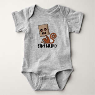 Bleibe der verrückten Affe Baby Strampler