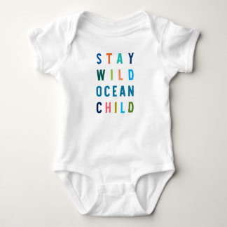 Bleibe des wild lebenden Ozeans Baby Strampler