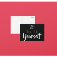 Bleibe dir selbst treu