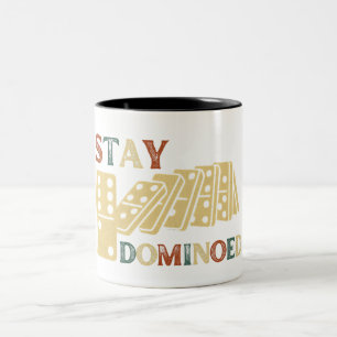 Bleibe Dominoed   Kettenreaktion Domino Zweifarbige Tasse