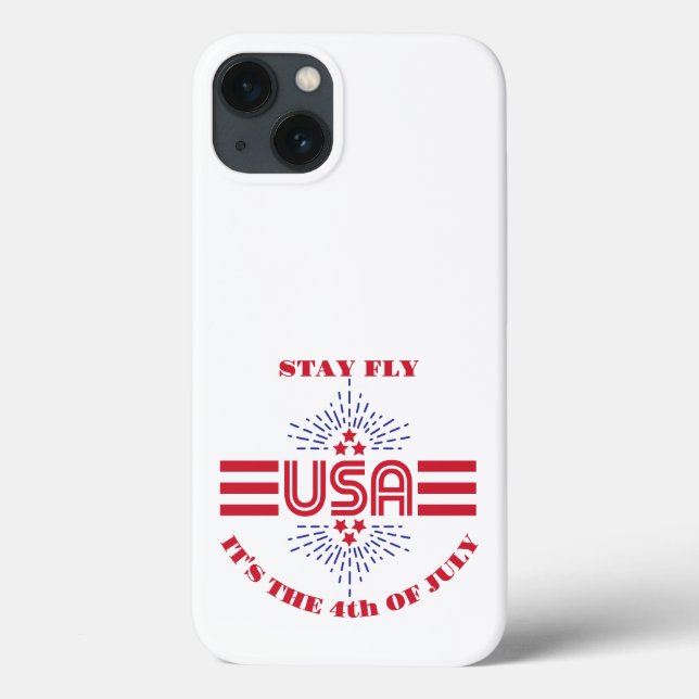 Bleibe fliegen, es ist der 4. Juli Case-Mate iPhone Hülle (Rückseite)