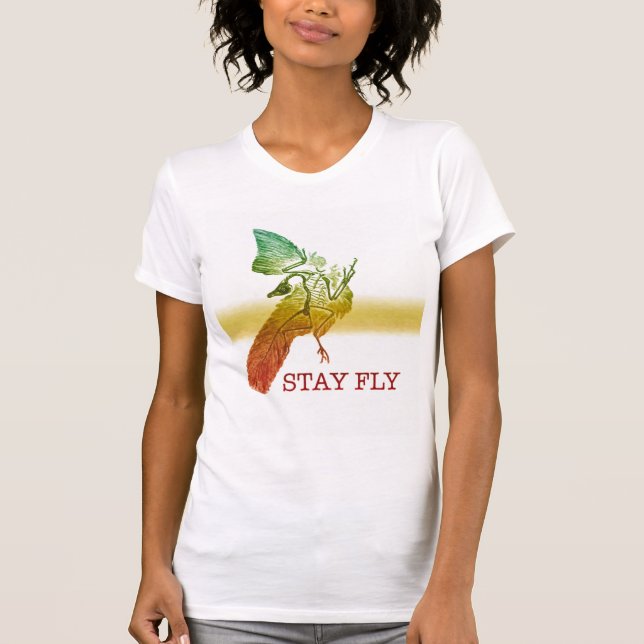 Bleibe Fly Dinosaur T-Shirt (Vorderseite)