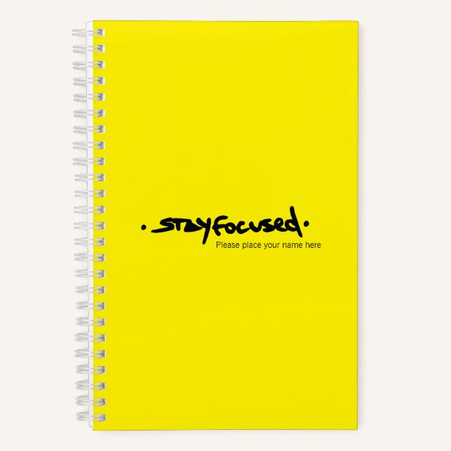 BLEIBE FOCUSED | SpiralNotebook Notizbuch (Vorderseite)