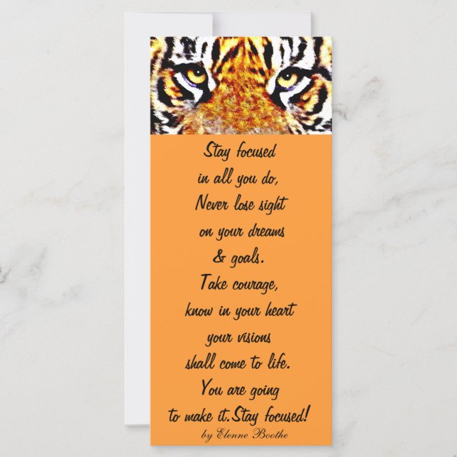 Bleibe fokussiert, glaube!_ (Vorderseite)