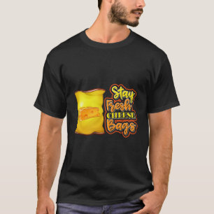 Bleibe Fresh Cheese Bags National Cheese Lover Day T-Shirt