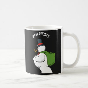 Bleibe Frosty Christmas Snowman Kaffeetasse