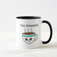 Bleibe gemachter, Niedlicher Kawaii Cartoon Kaffee