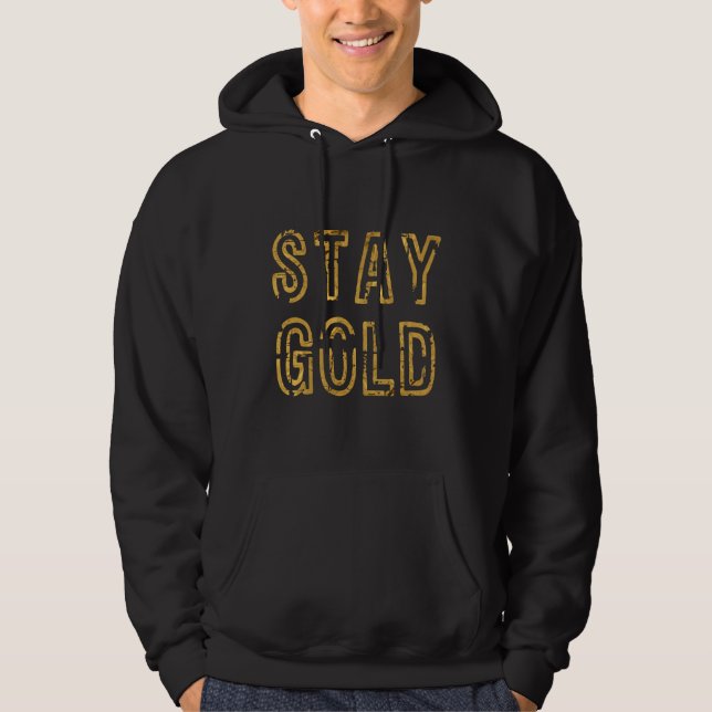 Bleibe Gold Hoodie (Vorderseite)