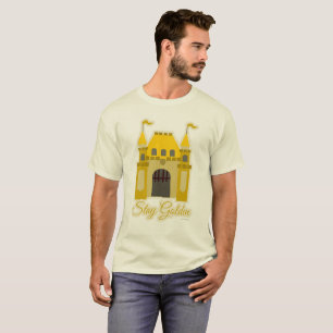 Bleibe Golden Fantasy Themenwelt Slogan Cartoon T-Shirt