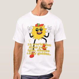 Bleibe Golden Retro T - Shirt - Positive Vibes 70e